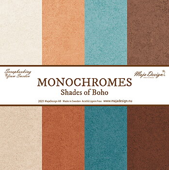 Maja Design - Monochromes-  8 st ark passar till Bohemian