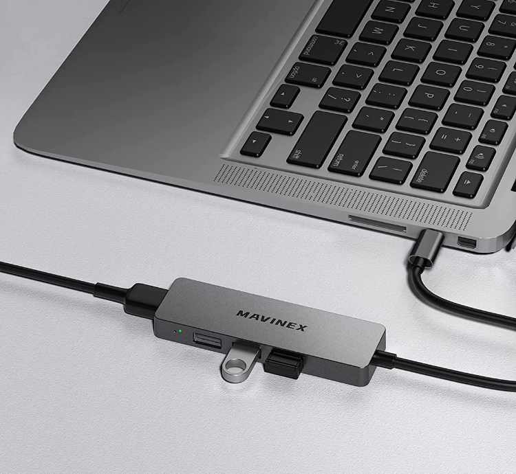 USB C Hub SuperSpeed - 4 portar - 6