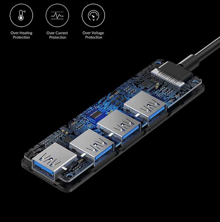 USB C Hub SuperSpeed - 4 portar - 4
