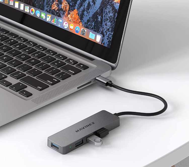 USB C Hub SuperSpeed - 4 portar - 5