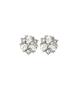HEART SPARKLE STUDS STEEL - EDBLAD