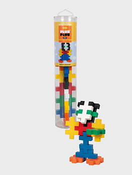 Plus-Plus BIG Tube Basic Färgmix, 15 Delar