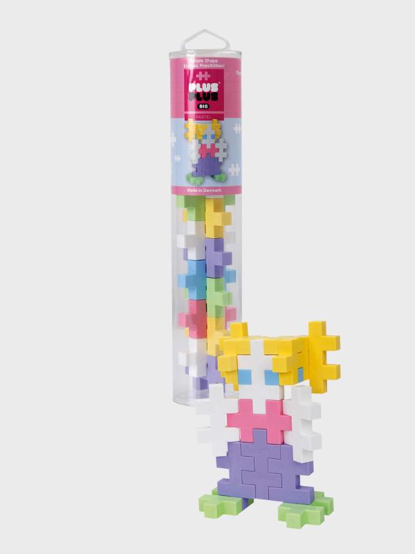 Plus-Plus BIG Tube Pastell Färgmix, 15 Bitar - 2