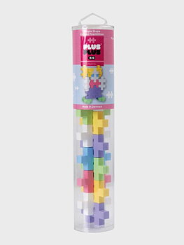 Plus-Plus BIG Tube Pastell Färgmix, 15 Bitar