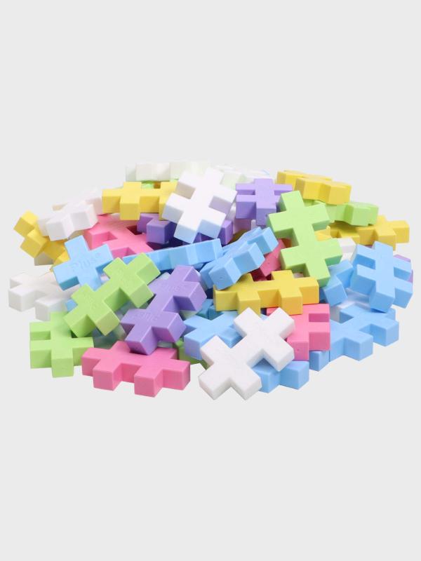 Plus-Plus BIG Rosa Metallväska Pastellmix, 70 st - 2