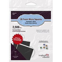 Scrapbook Adhesives - 3D  Foam Squares Micro - Black