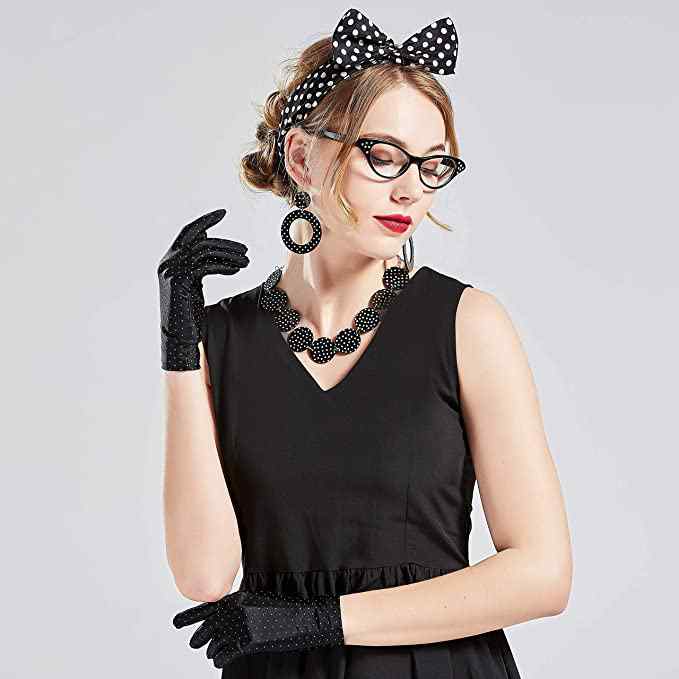 Ladies party accessory set 5-pack black - 5