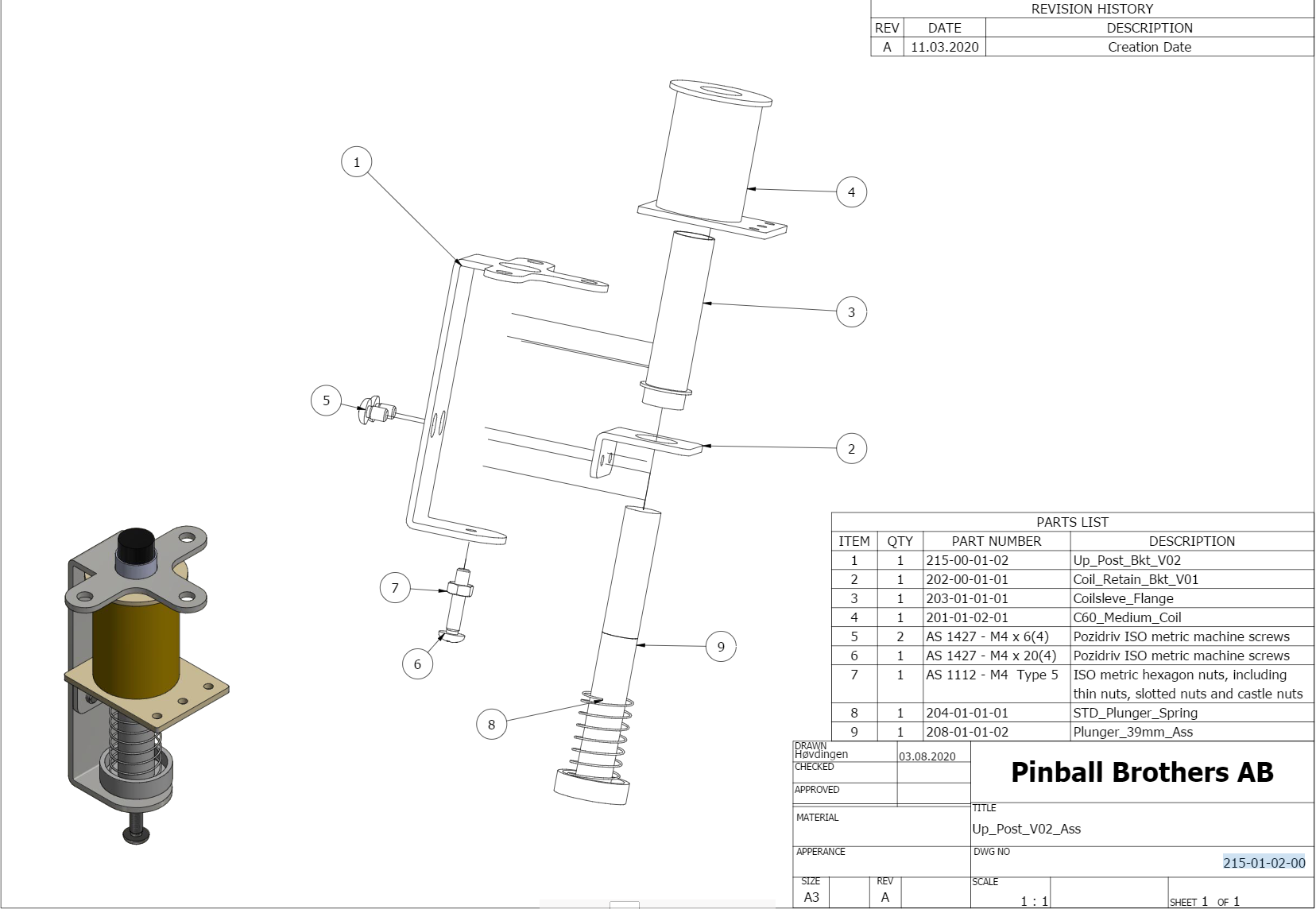Up Post Assembly Alien (Pinball Brothers) Free Play