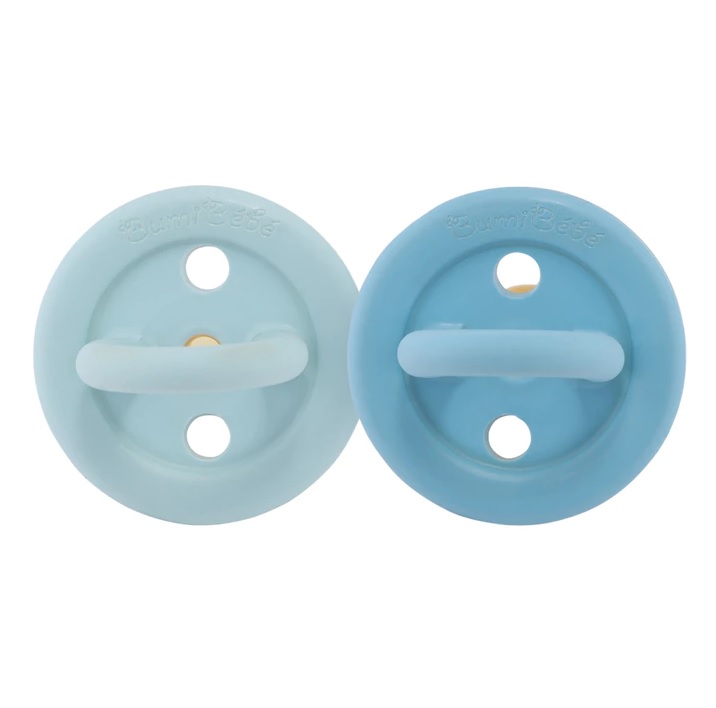 Bumibébé 2-pack 3-36 mån Rund Sky Blue & Denim