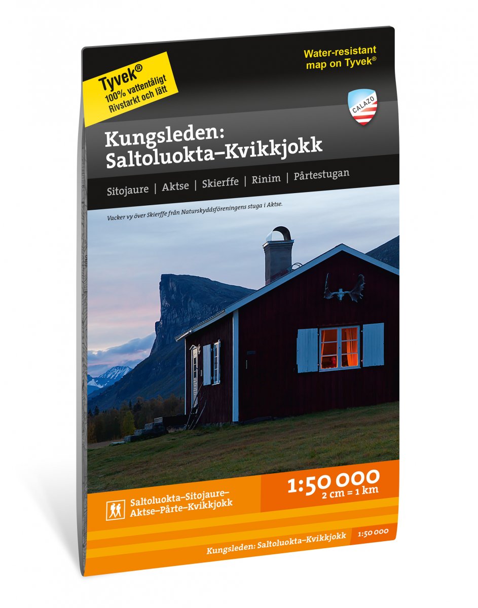 Kungsleden: Saltoluokta–Kvikkjokk Karta 1:50.000