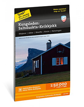 Kungsleden: Saltoluokta–Kvikkjokk Karta 1:50.000