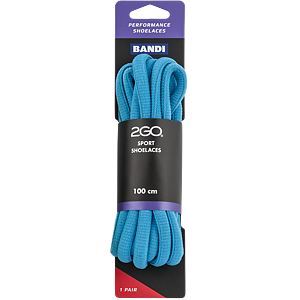2GO Sport skosnöre Aqua 100 cm oval