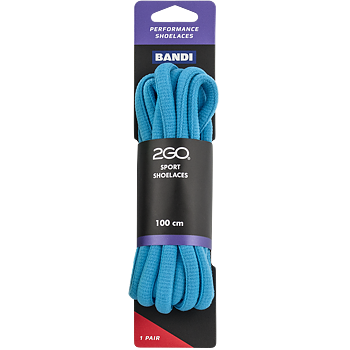 2GO Sport skosnöre Aqua 100 cm oval
