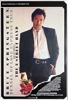 BRUCE SPRINGSTEEN - Stockholm 2 Jul Konsertaffisch (1988)