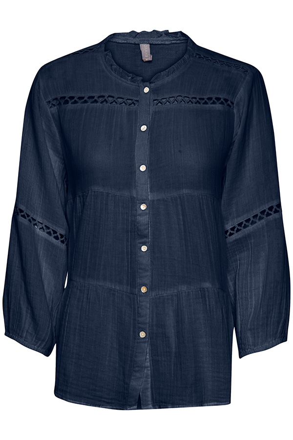 Culture - Elina Shirt Dress Blues