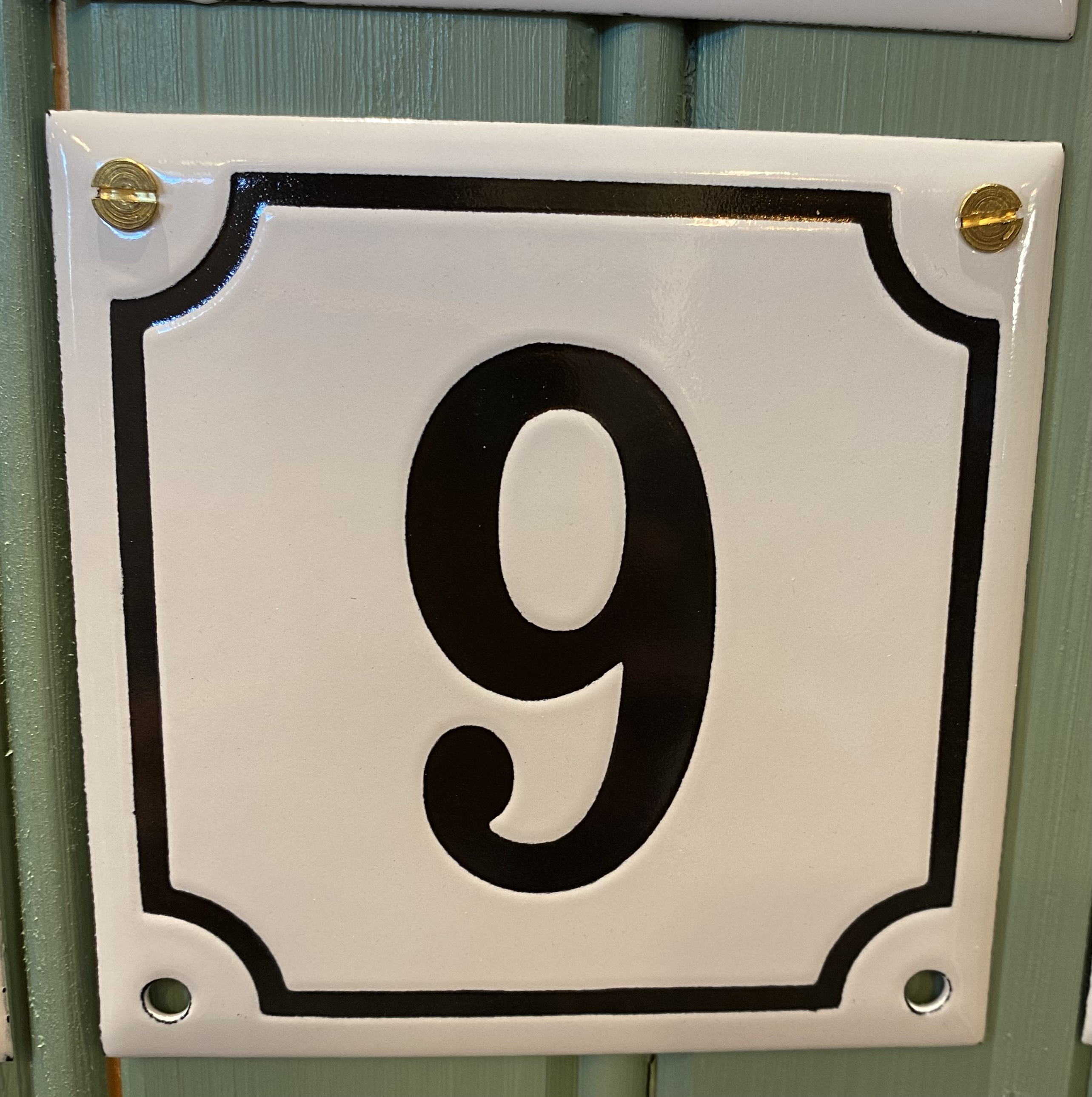 Emaljskylt 