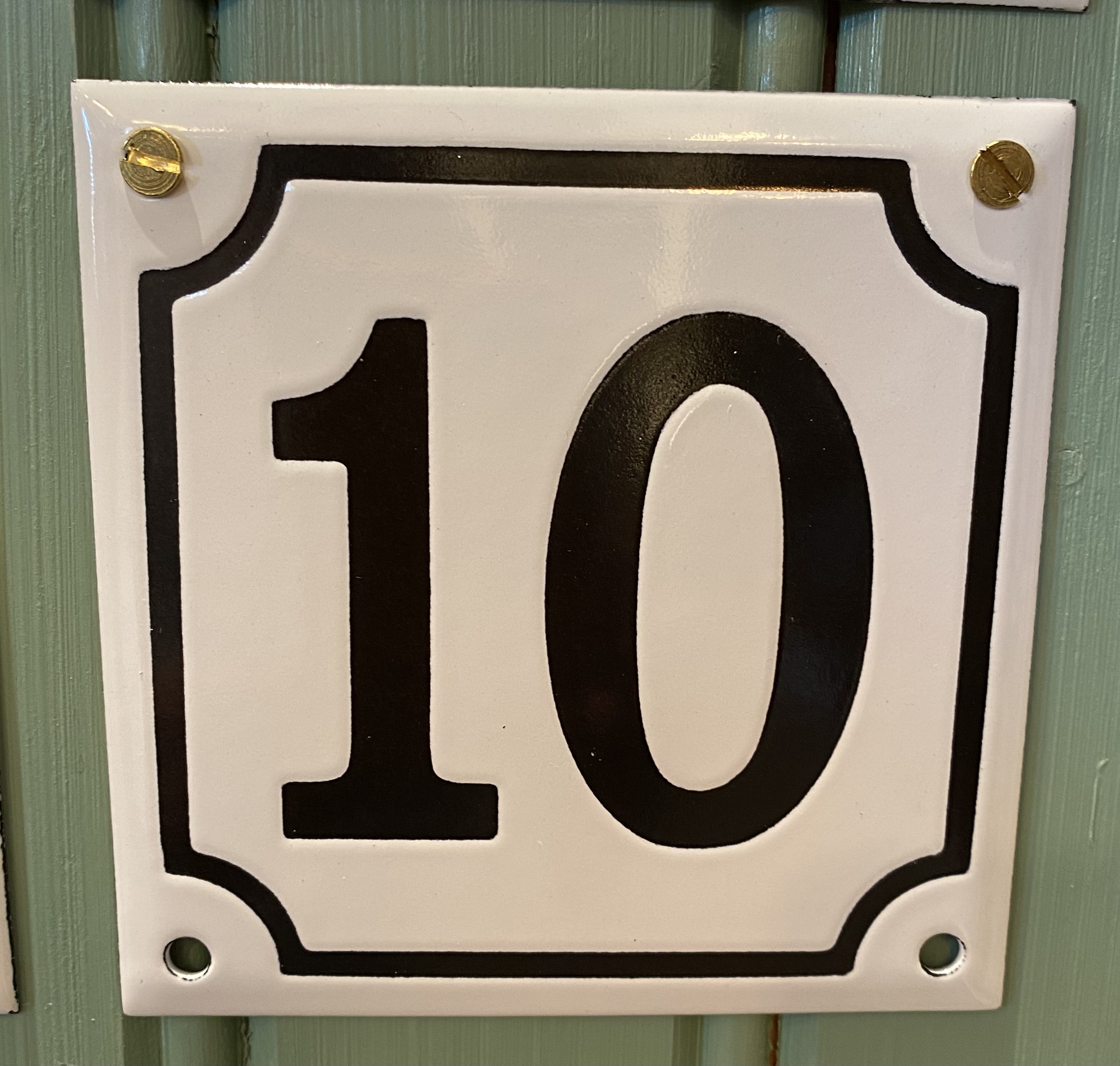 Emaljskylt 