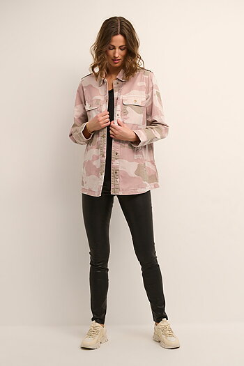 Culture - Channe Shirt Jacket Rose Camouflage