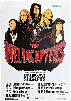 THE HELLACOPTERS - Tysk Turnéaffisch (2001) 