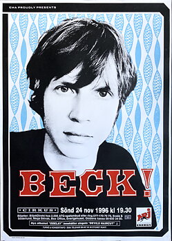 BECK - Stockholm 24 Nov Konsertaffisch (1996)