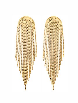 Capri tassel earring , gold