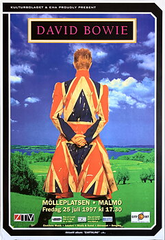 DAVID BOWIE - Malmö 25 Jul Konsertaffisch (1997)