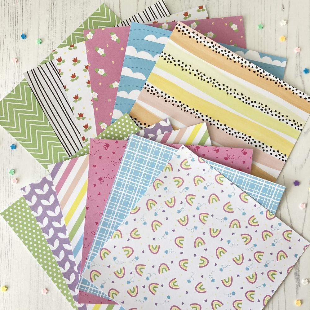  TIME FOR TEA DESIGNS-Brighter Days 6x6 Inch Paper Pack  - 2