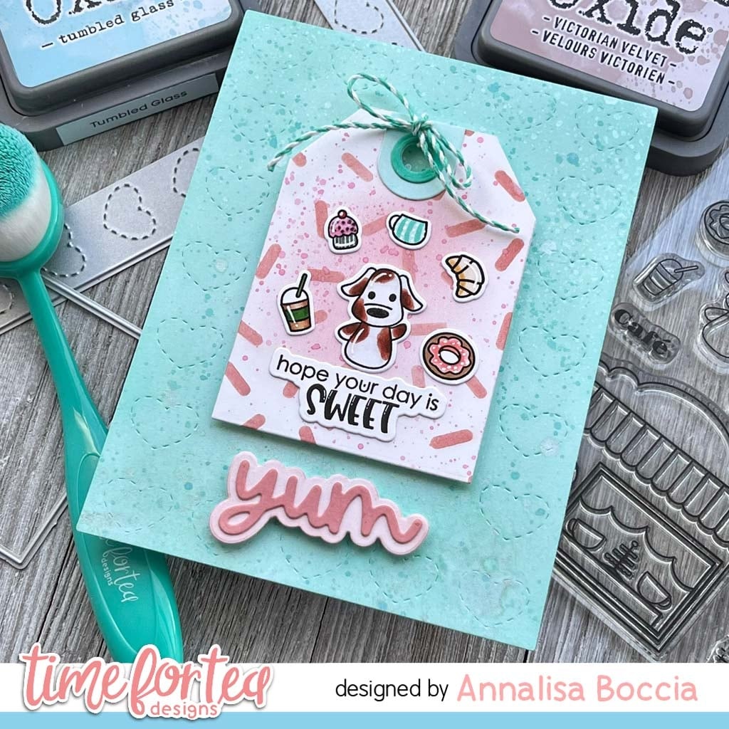 TIME FOR TEA DESIGNS -Cafe Critters Clear Stamps  - 4
