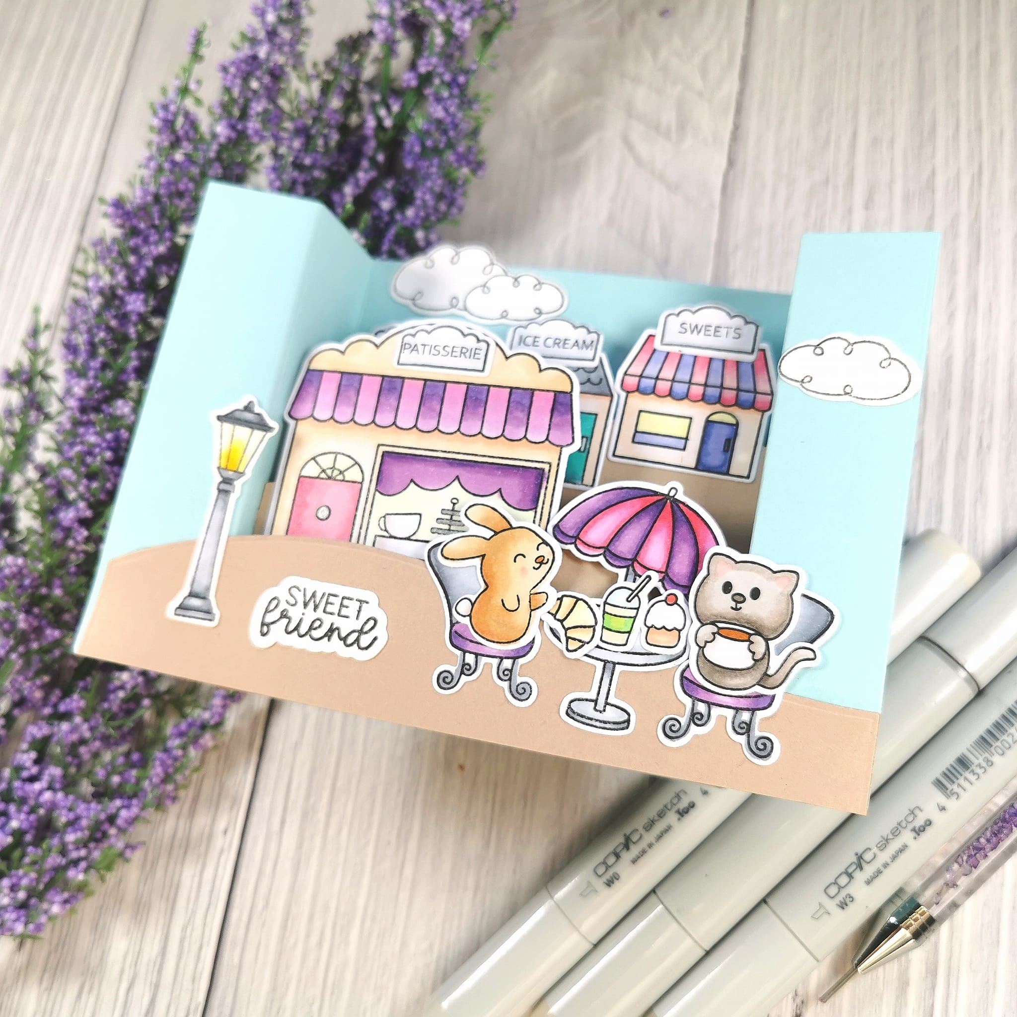 TIME FOR TEA DESIGNS -Cafe Critters Clear Stamps  - 5