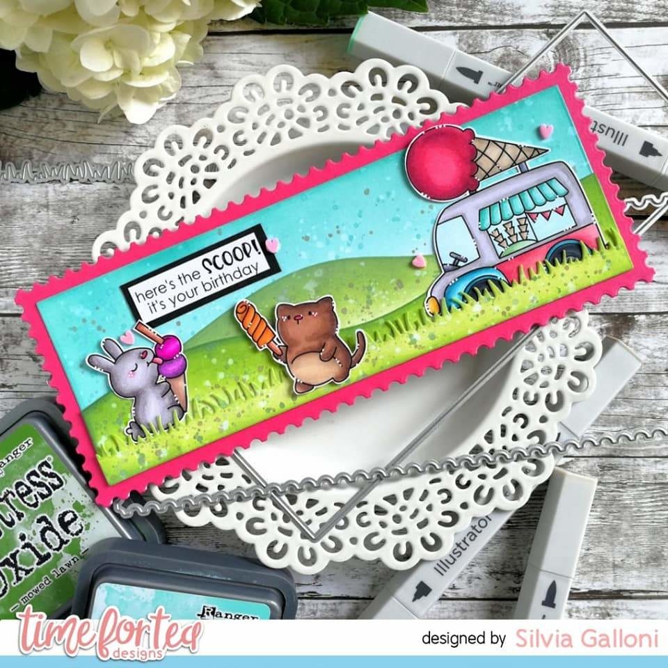 TIME FOR TEA DESIGNS-Cool Critters Clear Stamps  - 6