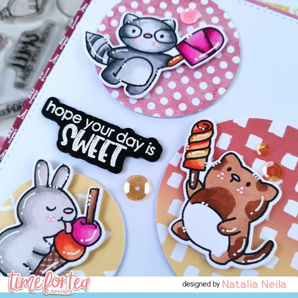 TIME FOR TEA DESIGNS-Cool Critters Clear Stamps  - 3