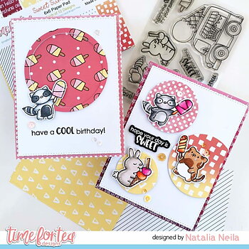 TIME FOR TEA DESIGNS -Cool Critters Clear Stamps 
