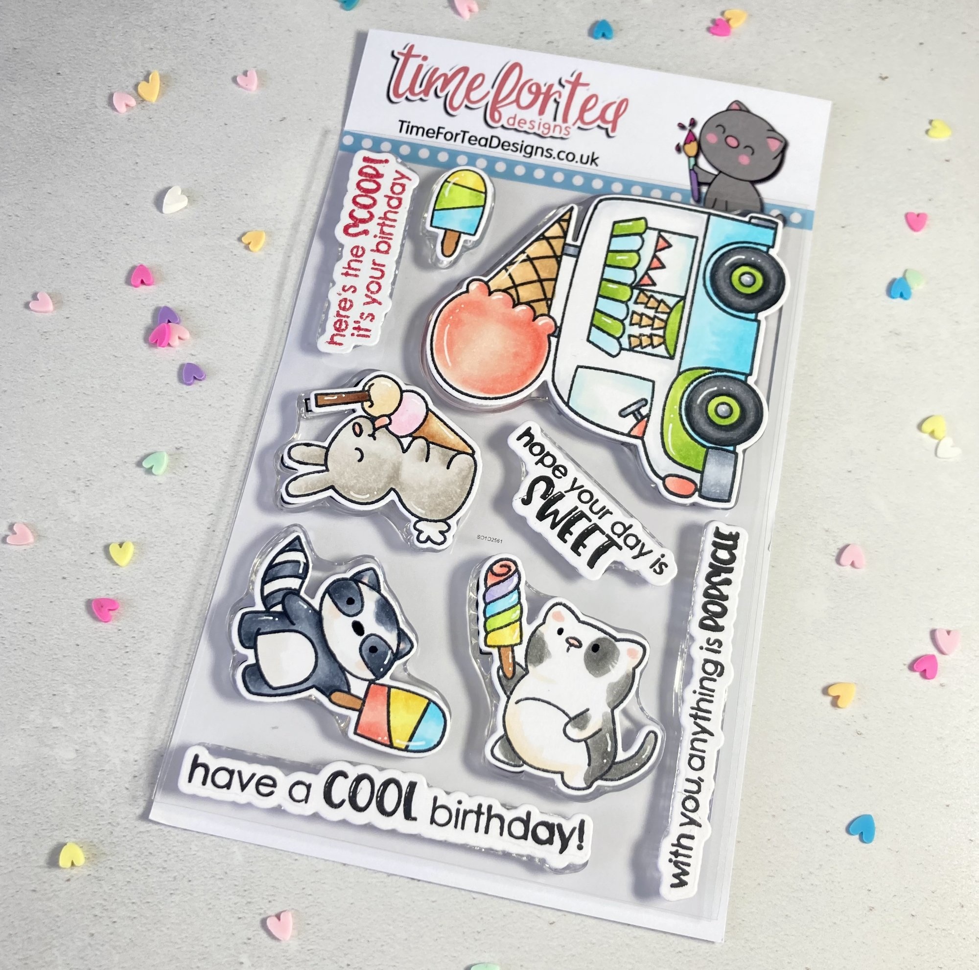 TIME FOR TEA DESIGNS-Cool Critters Clear Stamps 