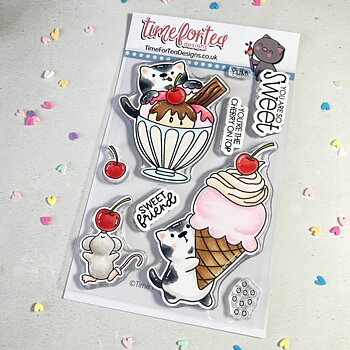 TIME FOR TEA DESIGNS -Sundae Sweeties Clear Stamps 