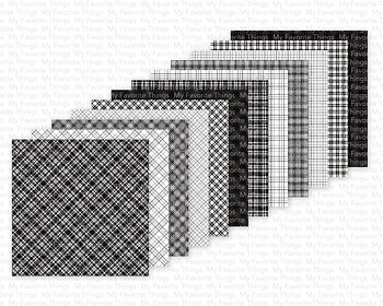 My Favorite Things  -MSTN Black & White Plaid Paper Pad