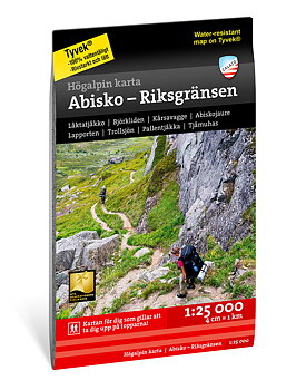 High Apline Map: Abisko, Björkliden - Riksgränsen