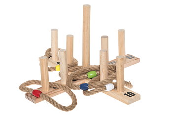 Play Wooden ring toss game