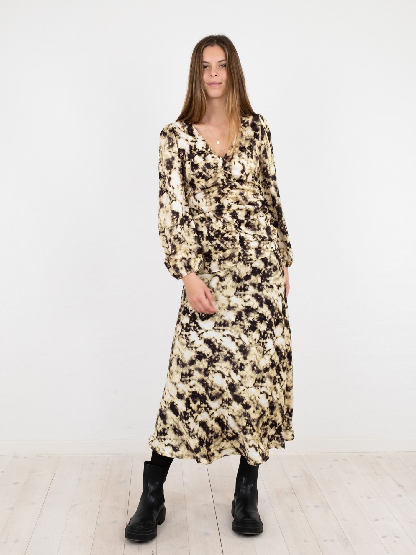 Neo Noir Otene Batik Dress, Black - 3