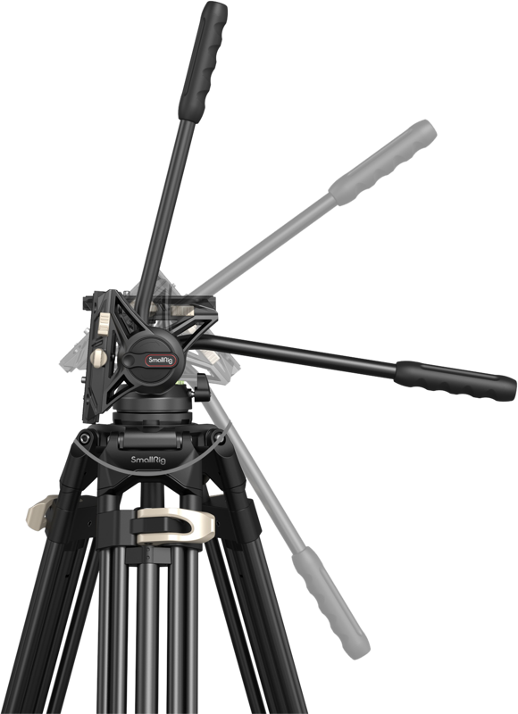 SMALLRIG 3751 Video Tripod Heavy-Duty with Fluid Head AD-01 - 6