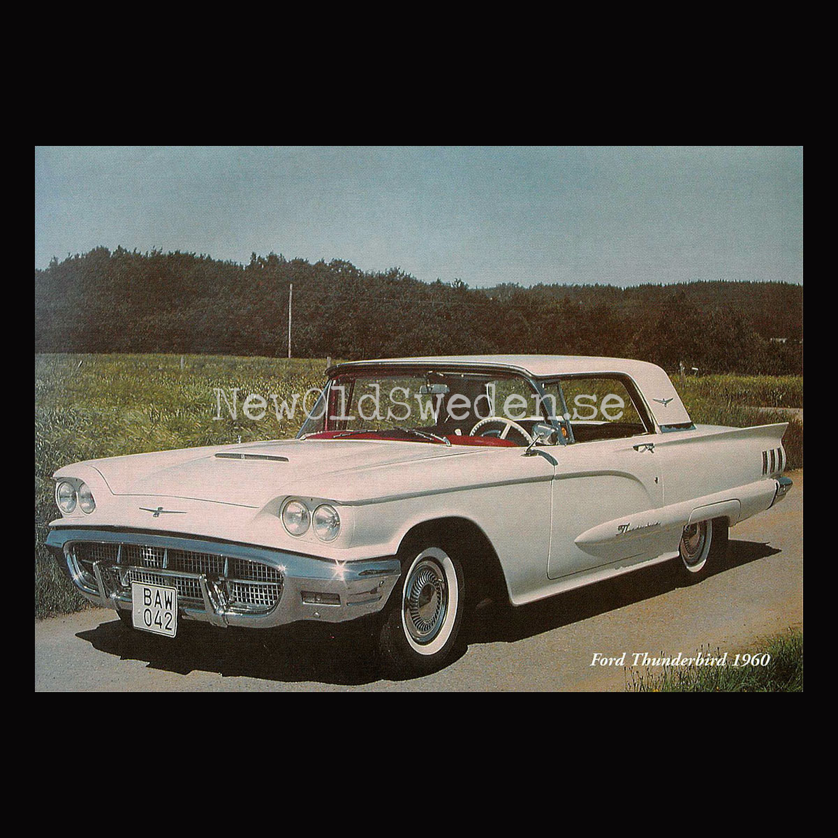 Ford Thunderbird 1960 - Vykort A5