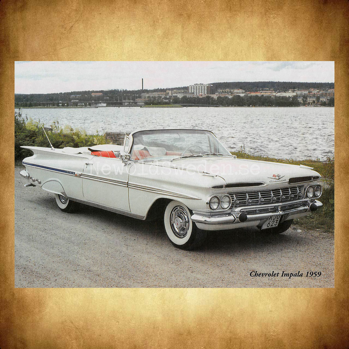 Chevrolet Impala 1959 - Vykort A5 - 2