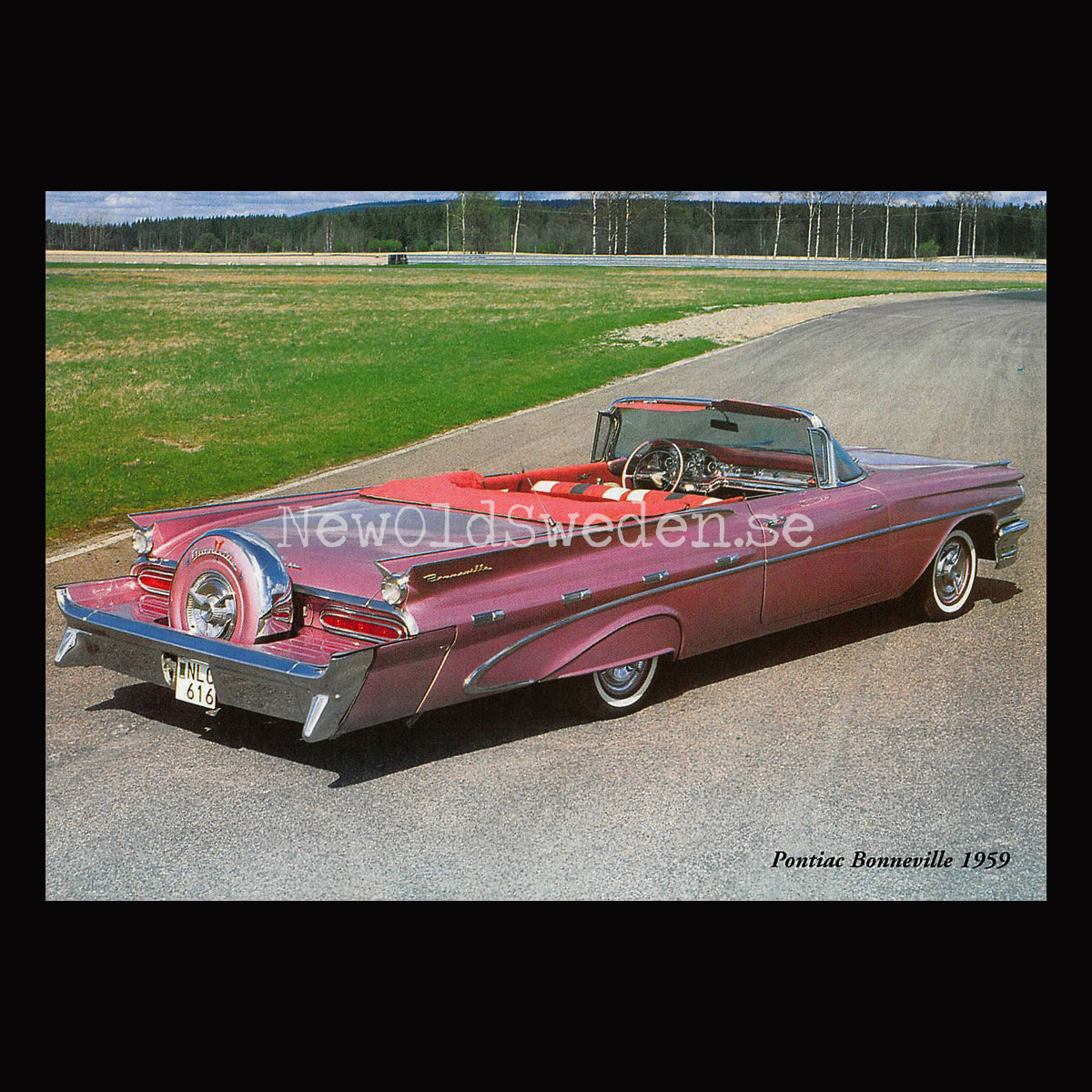 Pontiac Bonneville 1959 - Vykort A5