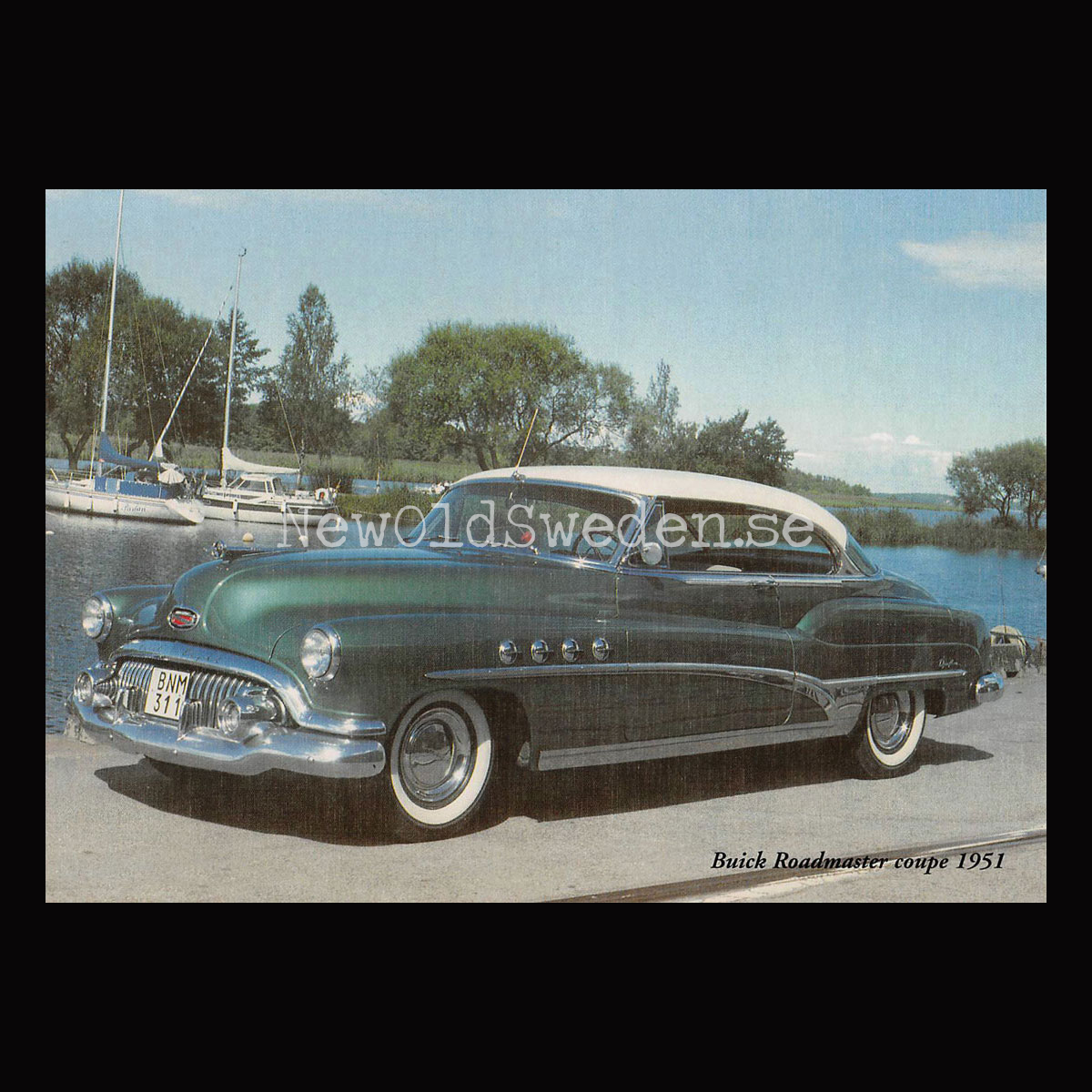 Buick Roadmaster Coupé 1951 - Vykort A5