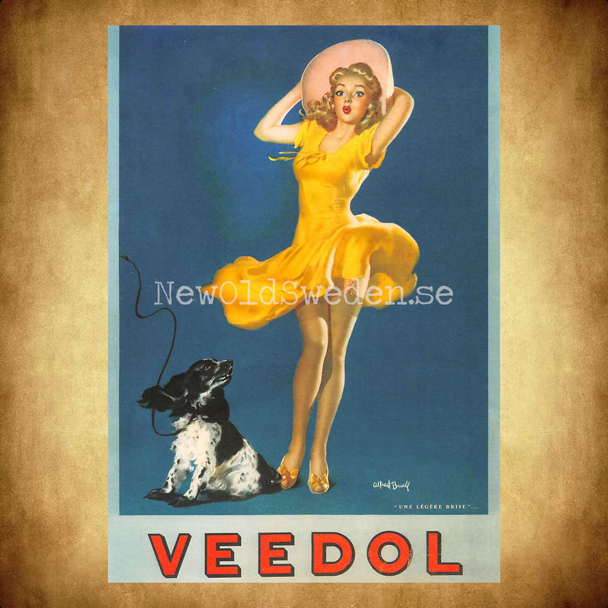 VEEDOL OIL Girl - Vykort A5 - 2