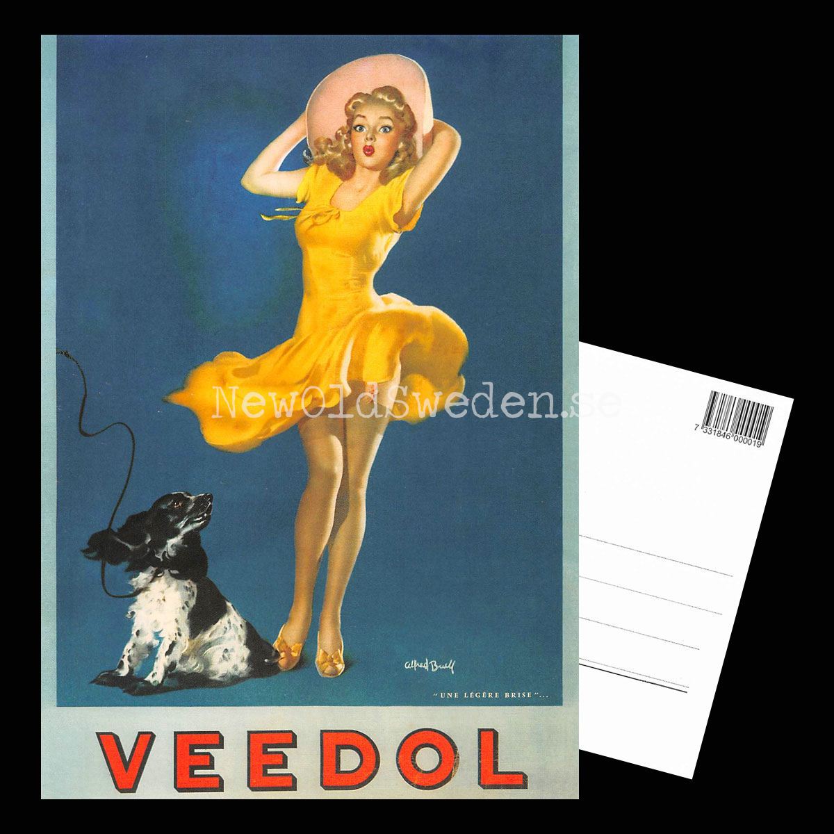 VEEDOL OIL Girl - Vykort A5 - 3
