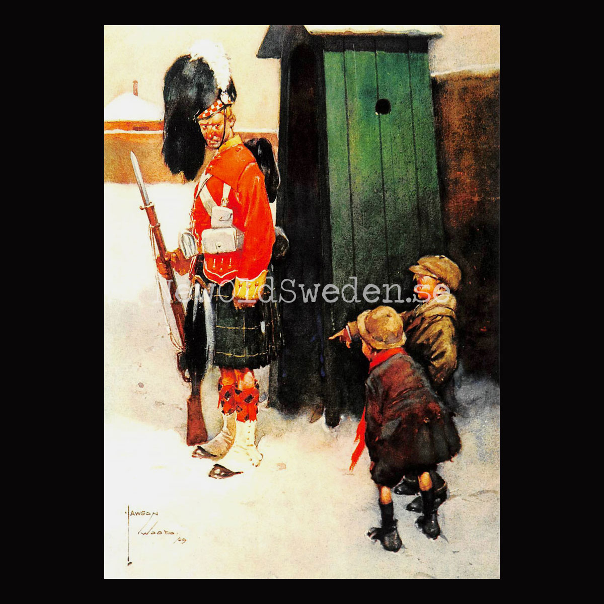 Vakten - Jawson Wood 1878 - 1957 - Vykort A5