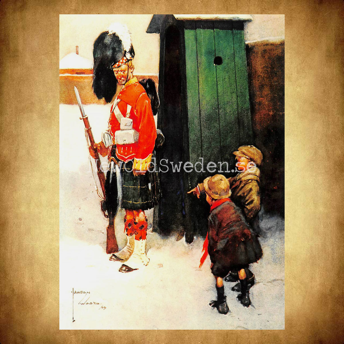 Vakten - Jawson Wood 1878 - 1957 - Vykort A5 - 2