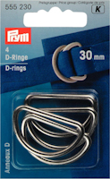 D-RING 30 MM - SILVER