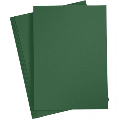 Cardstock A4 Grön 190gsm 10 ark släta