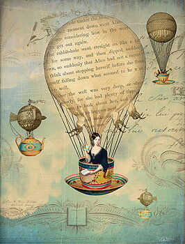 Catrin Welz-Stein : The Poet's Coffee - kort med kuvert